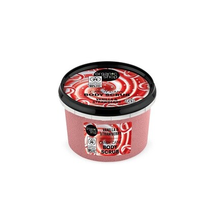 

Скраб для тела Candy Cane с ванилью и клубникой, 250 мл, красный, Natura Siberica