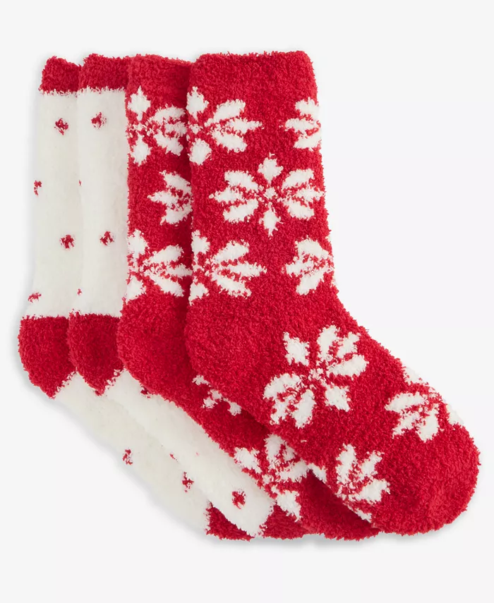

Женские носки Fuzzy Butter Socks, 2 пары Charter Club, красный