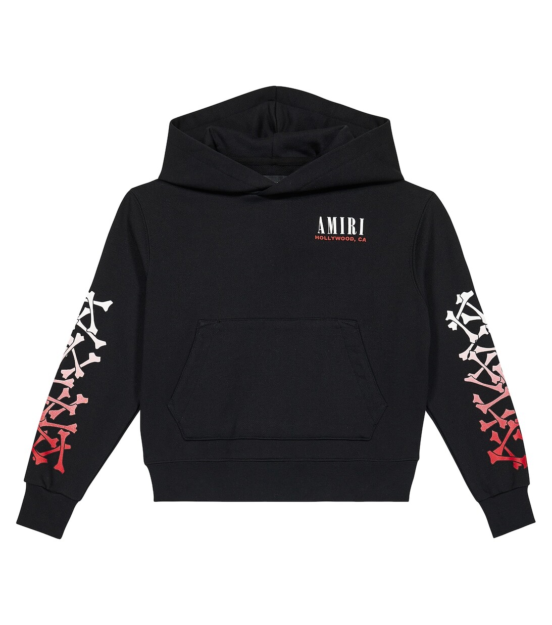 

Худи из хлопка с принтом Amiri, черный