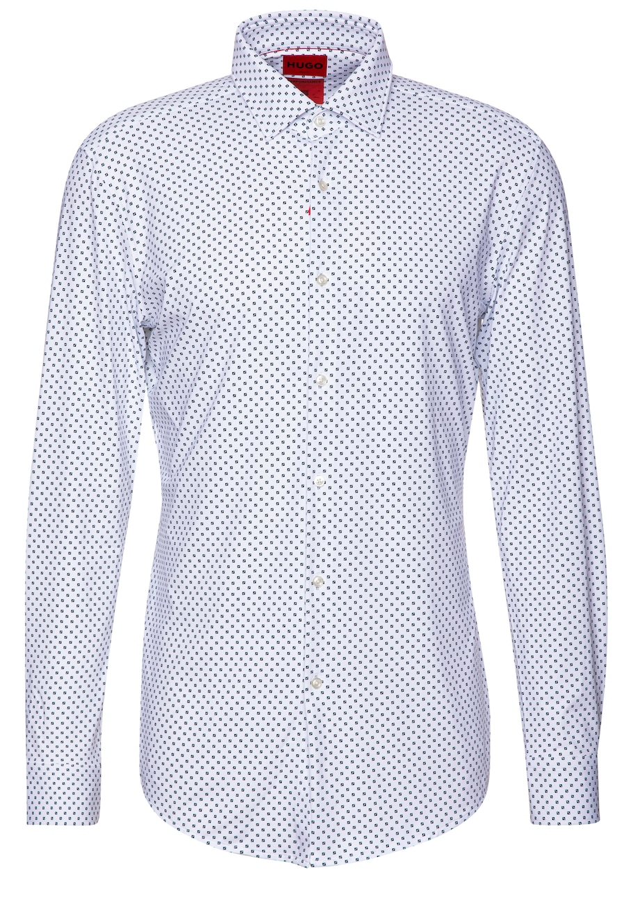 

Рубашка на пуговицах классического кроя HUGO Kenno, светло-голубой