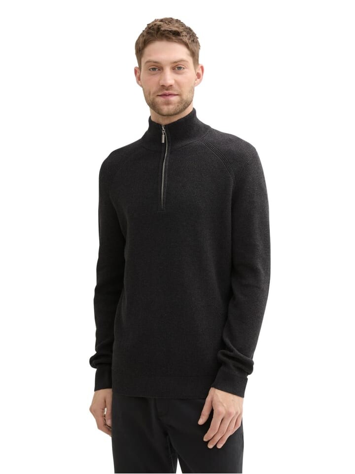 

Пуловер Tom Tailor STRUCTURED KNIT TROYER, серый