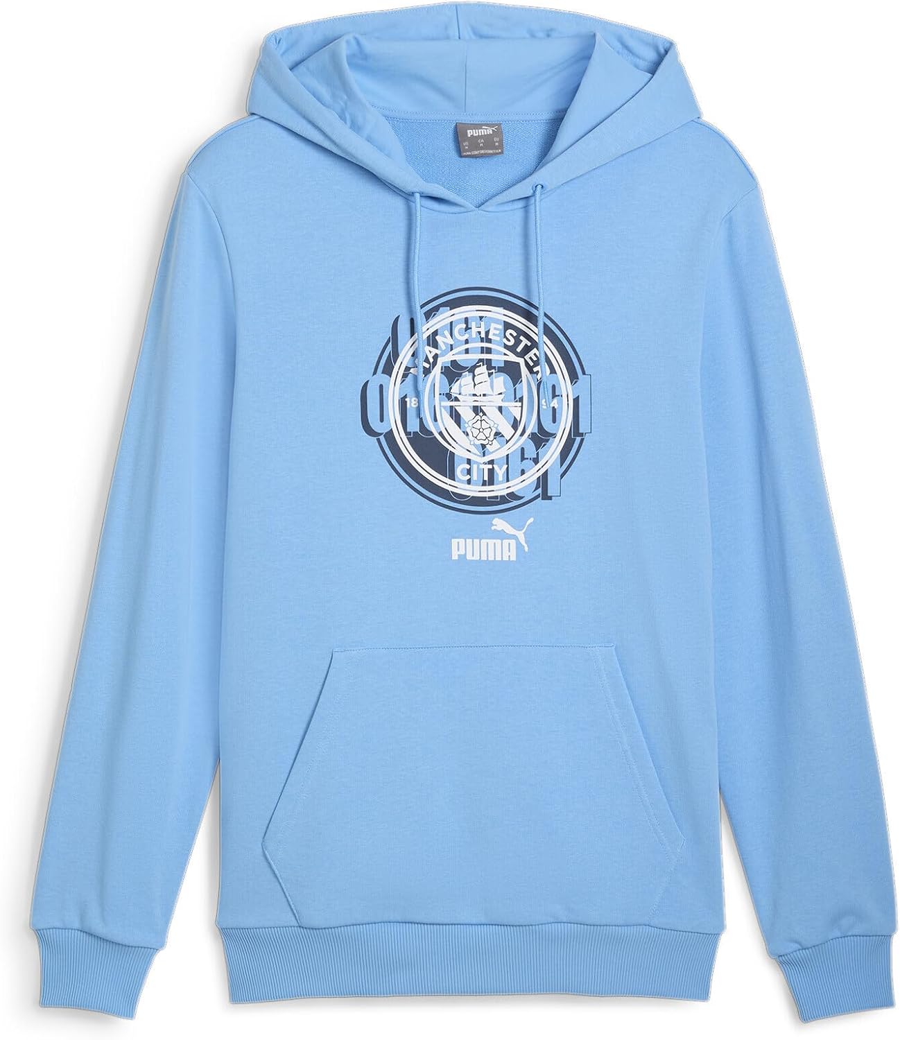 

Толстовка Puma MCFC FTBLCULTURE 77776 для мужчин, посвященная футболу, с символикой европейского клубного футбольного клуба, светло-голубой, Синий, Толстовка Puma MCFC FTBLCULTURE 77776 для мужчин, посвященная футболу, с символикой европейского клубного ф