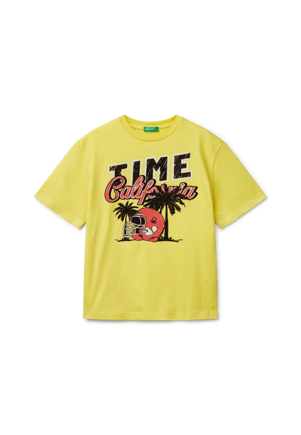 

Футболка с принтом SHORT SLEEVE United Colors of Benetton, желтый