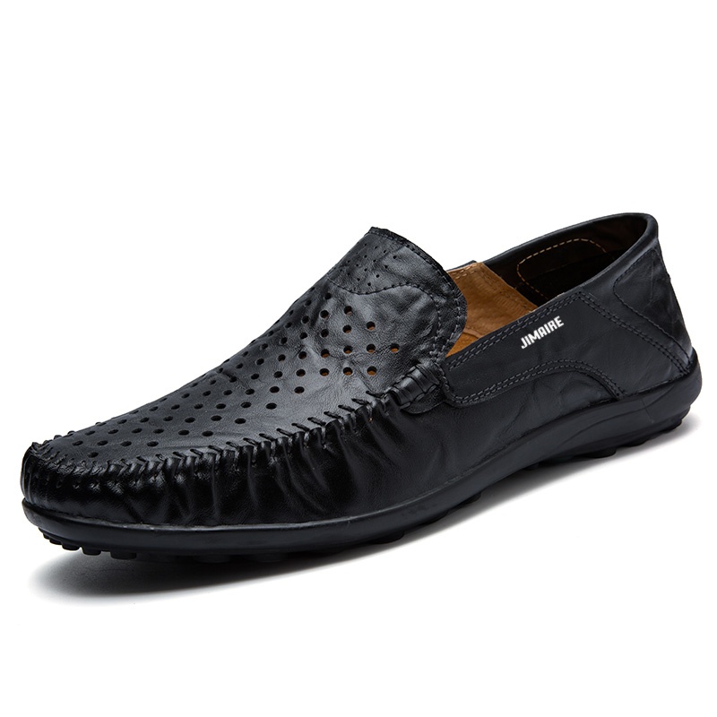 

King Jinmai Мокасины мужские черные, цвет Black