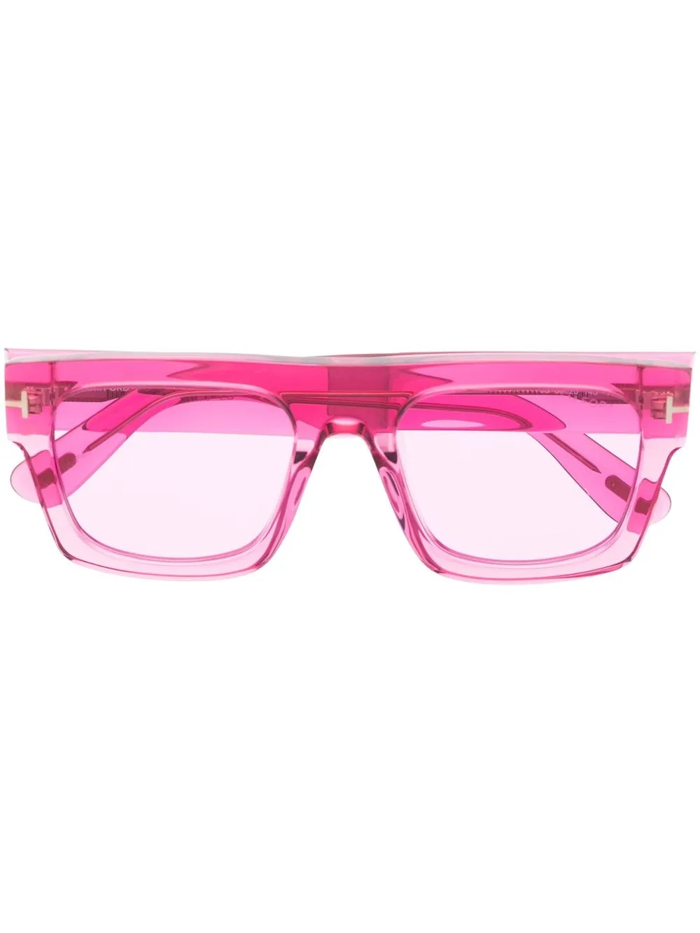 

Солнцезащитные очки Fausto в квадратной оправе TOM FORD Eyewear, розовый