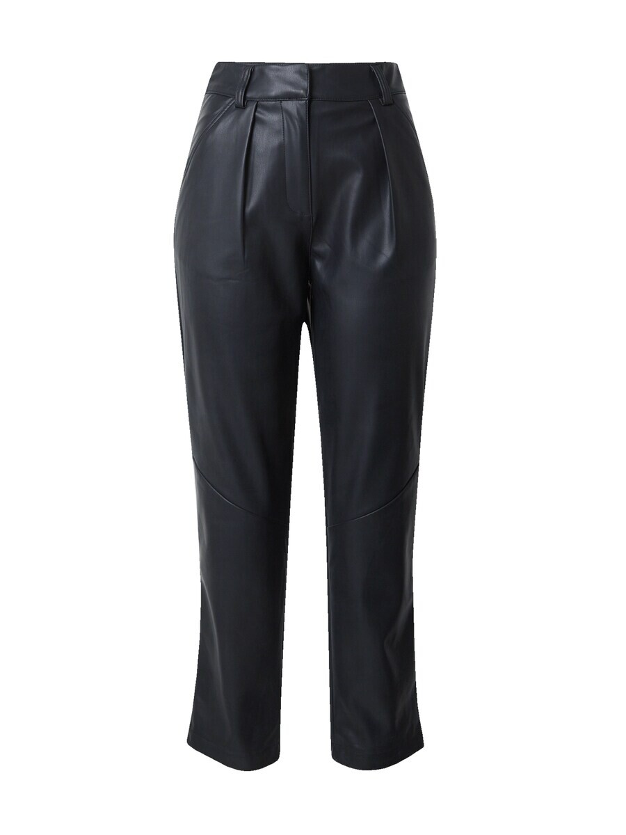 

Брюки со складками спереди TOPSHOP Regular Pleat-Front Pants, черный