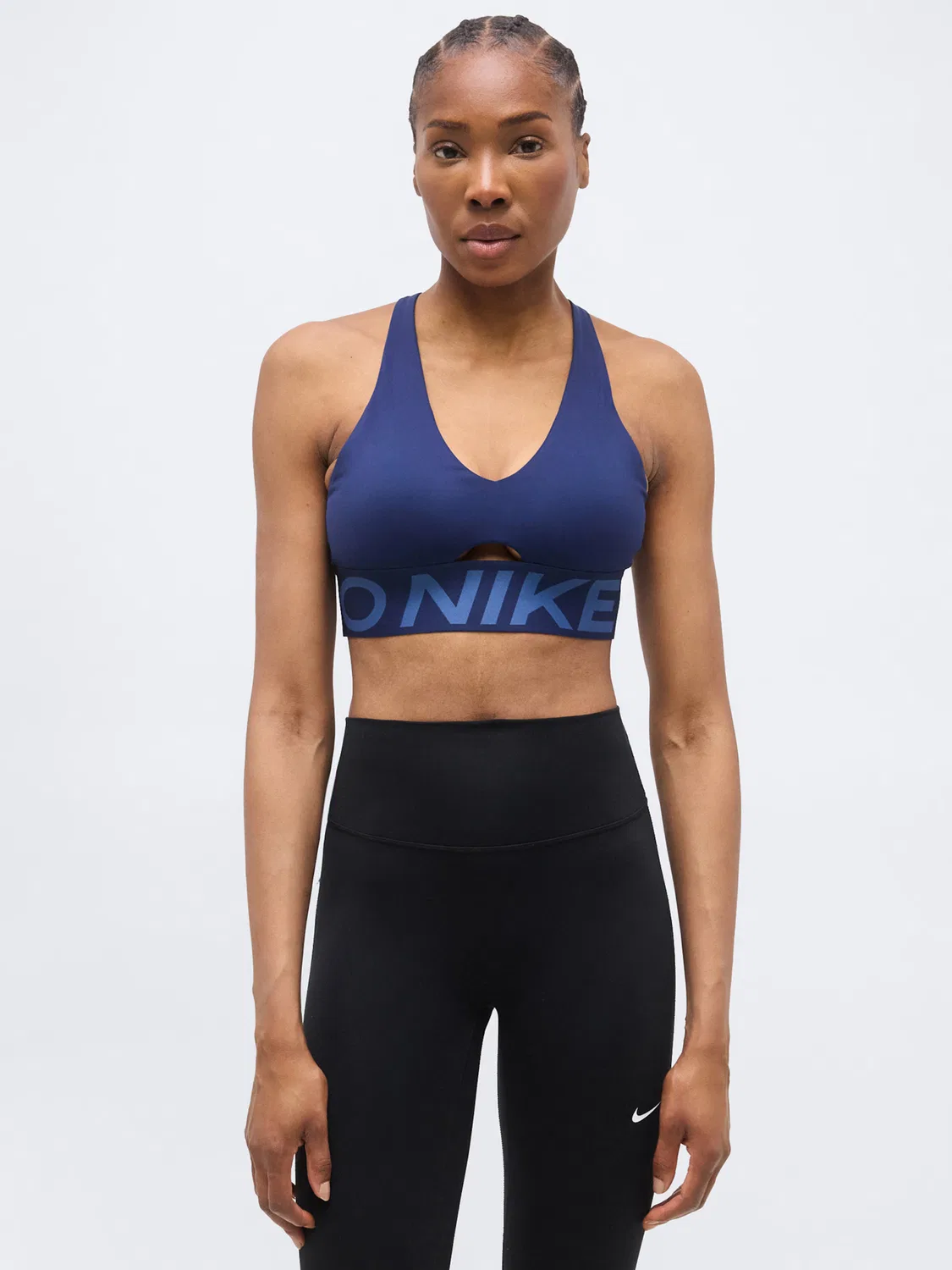 Спортивный бюстгальтер Bralette 'NP SCULPT' Nike, Blue/Navy — фото 2
