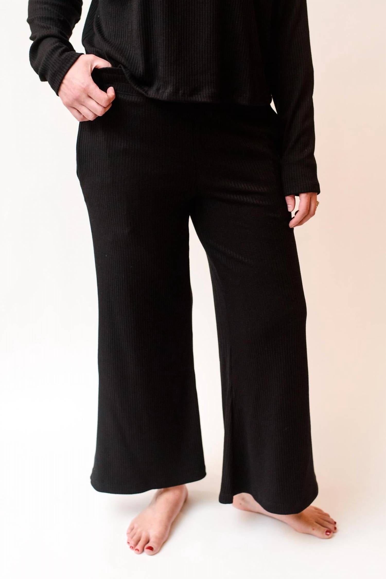 

Брюки Lounge Pant в рубчик черного цвета ASKK NY