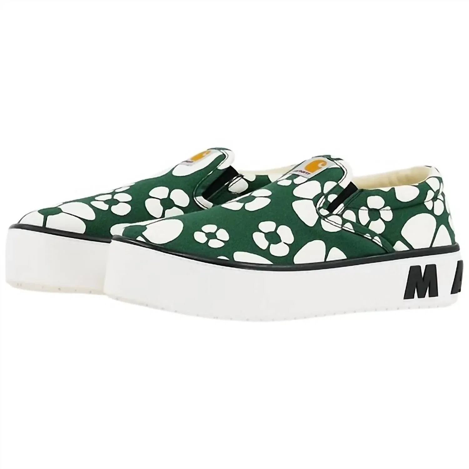 Marni X Carhartt Wip Мужские кроссовки Paw зеленого цвета