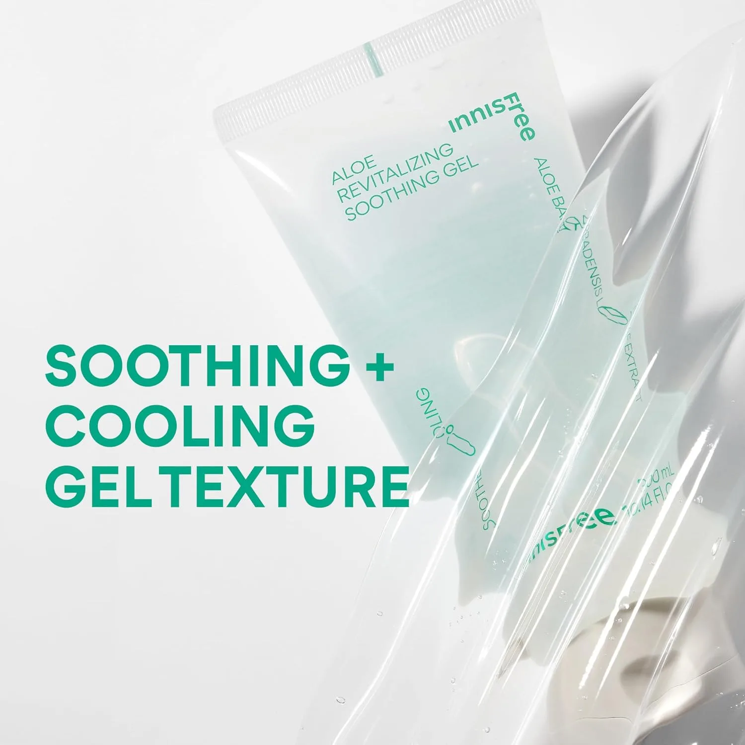 Крем для лица SPF INNISFREE Увлажняющий гель для лица и тела Aloe Vitalizing Soothing Gel — фото 4