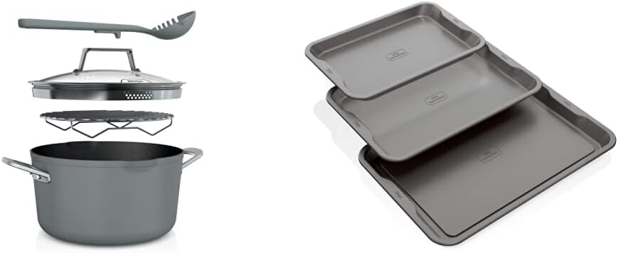 

Ninja CW202GY Foodi Never Stick Could Кастрюля, Sea Salt Grey