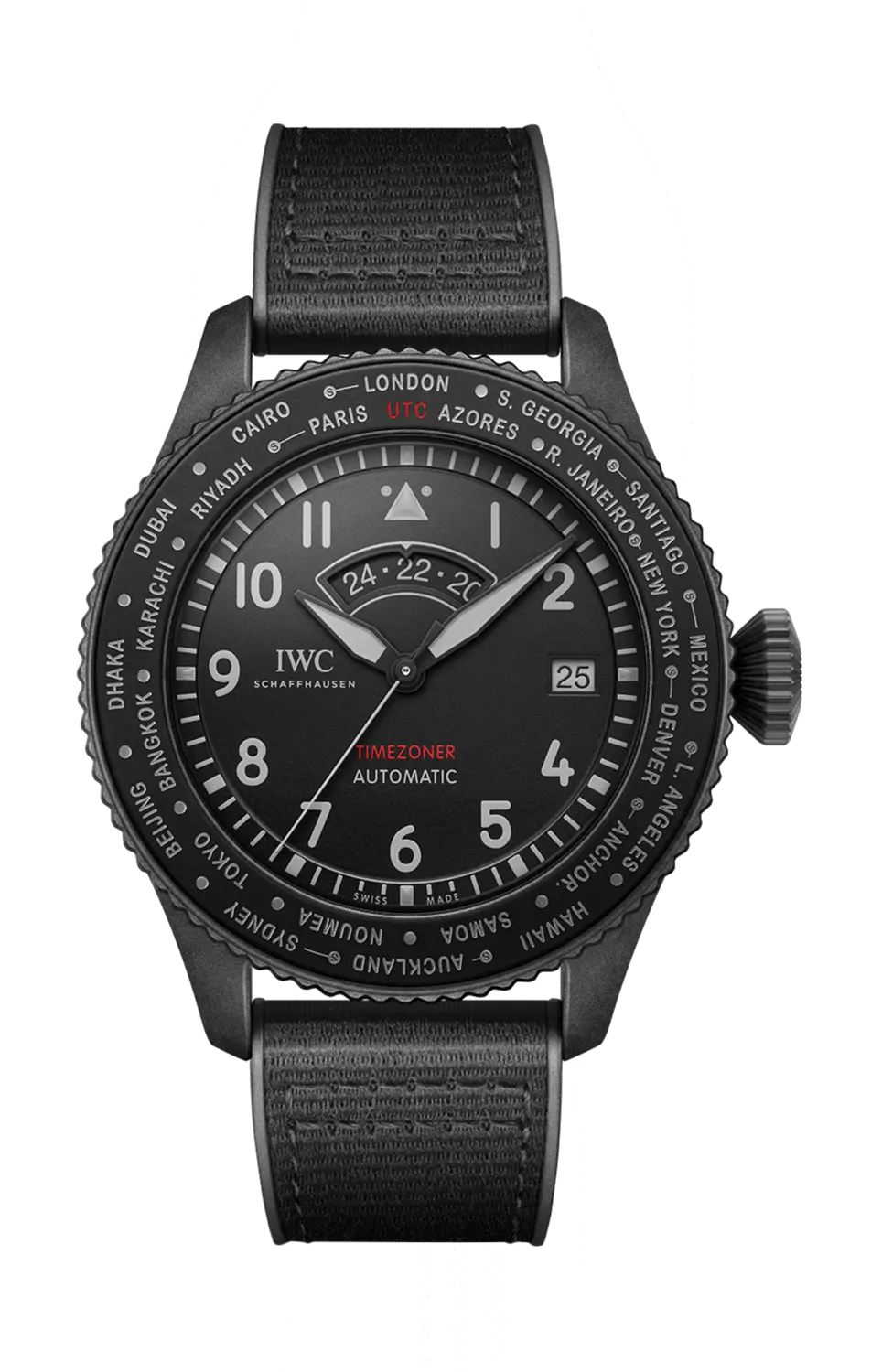 

Часы pilot’s watch timezoner top gun ceratanium Iwc Schaffhausen