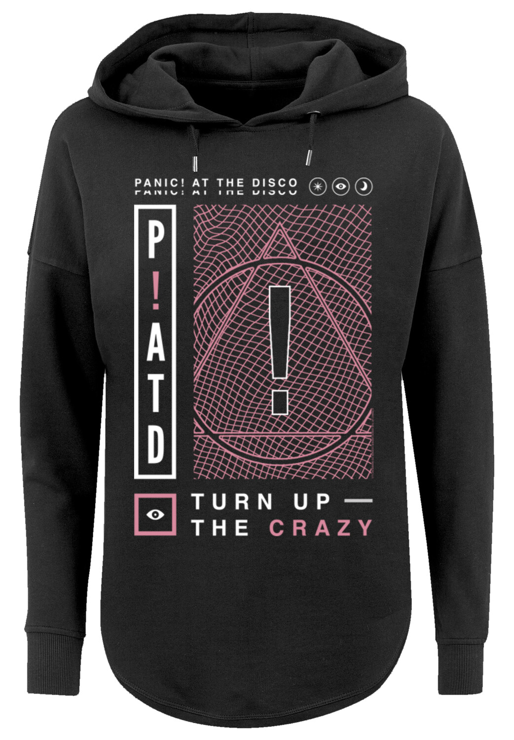 

Свитер F4NT4STIC Oversized Hoodie Panic At The Disco Turn Up The Crazy, черный