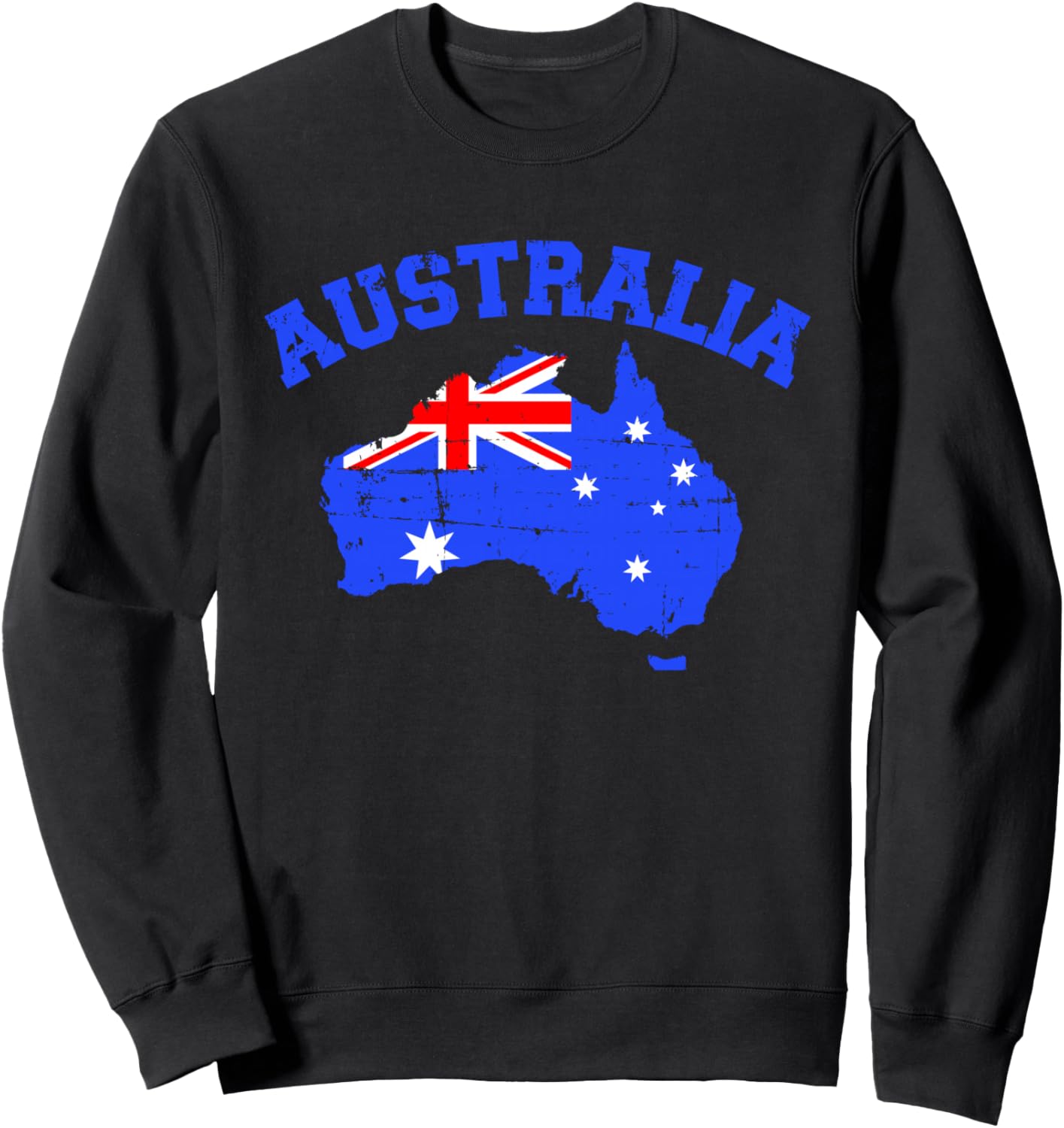 

Толстовка с изображением карты и флага Австралии Australian Gifts, черный