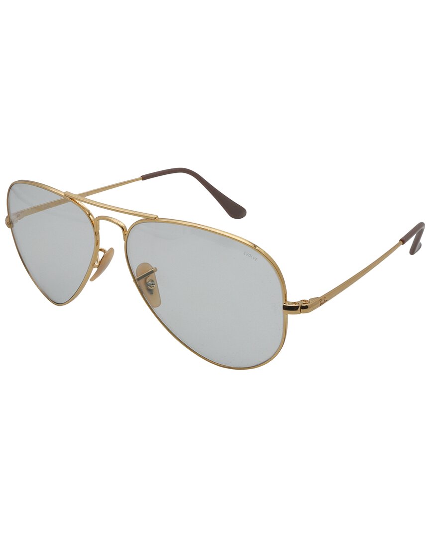 

Солнцезащитные очки Ray-Ban Unisex RB3689 58 мм, золотой