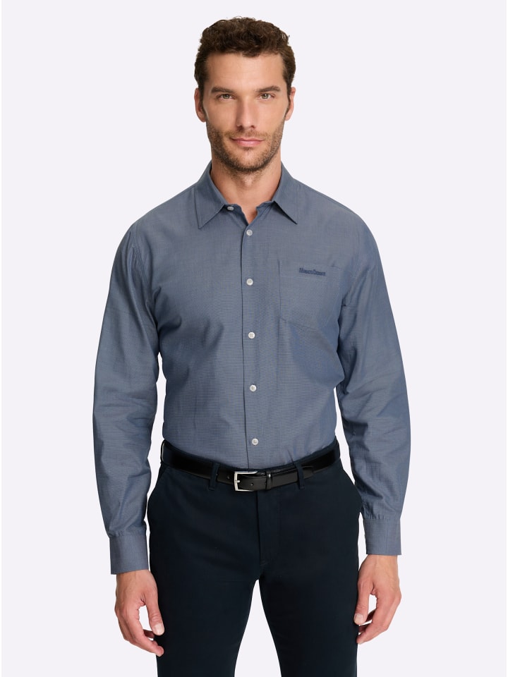 

Рубашка с длинными рукавами в дымчато-синем меланжевом цвете WITT WEIDEN