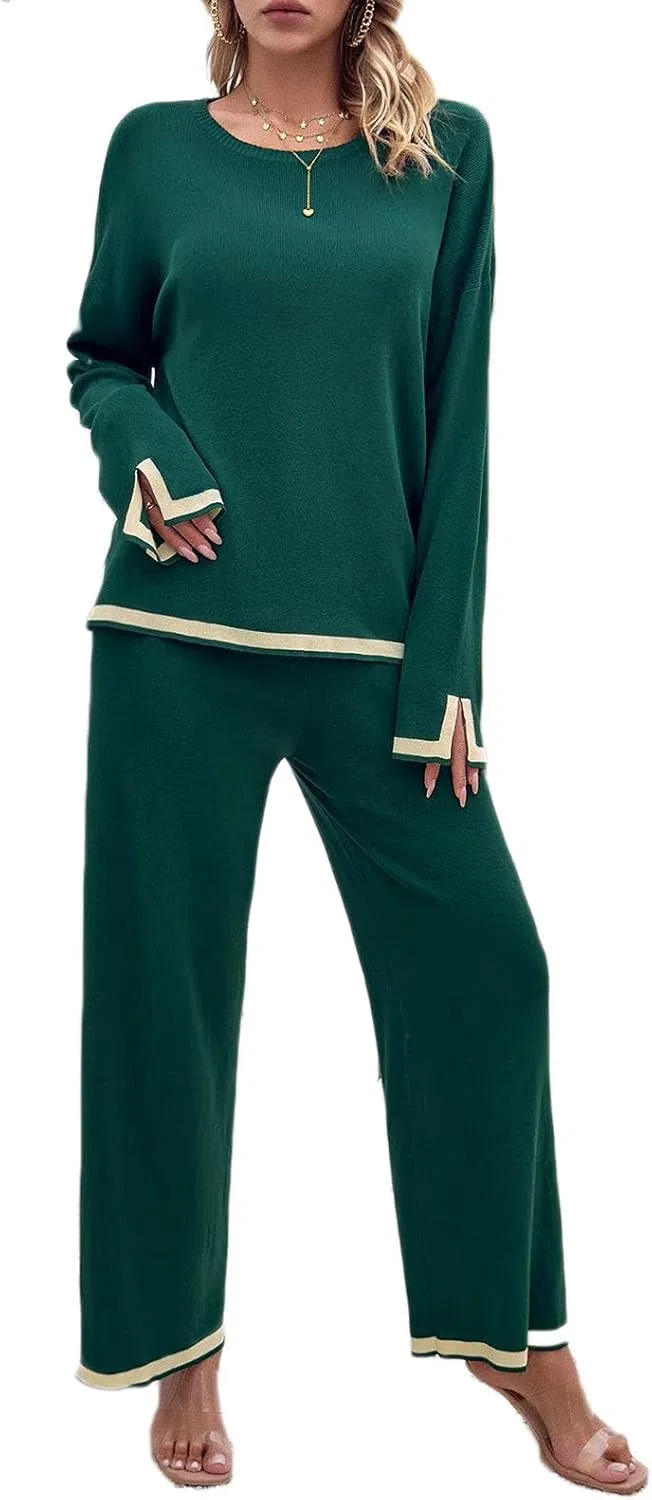 Спортивный костюм из трикотажа, Generic, 2 предмета, Green
