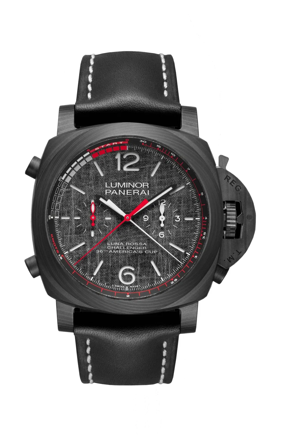 ЛЮМИНОР ЛУНА РОССА РЕГАТА 47 ММ - PAM01038 PANERAI, серебряный