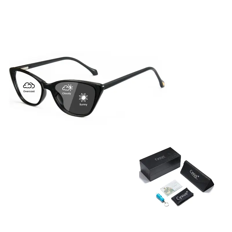 

CYXUS Унисекс очки для зрения, Black Frame with Grey Lenses i01