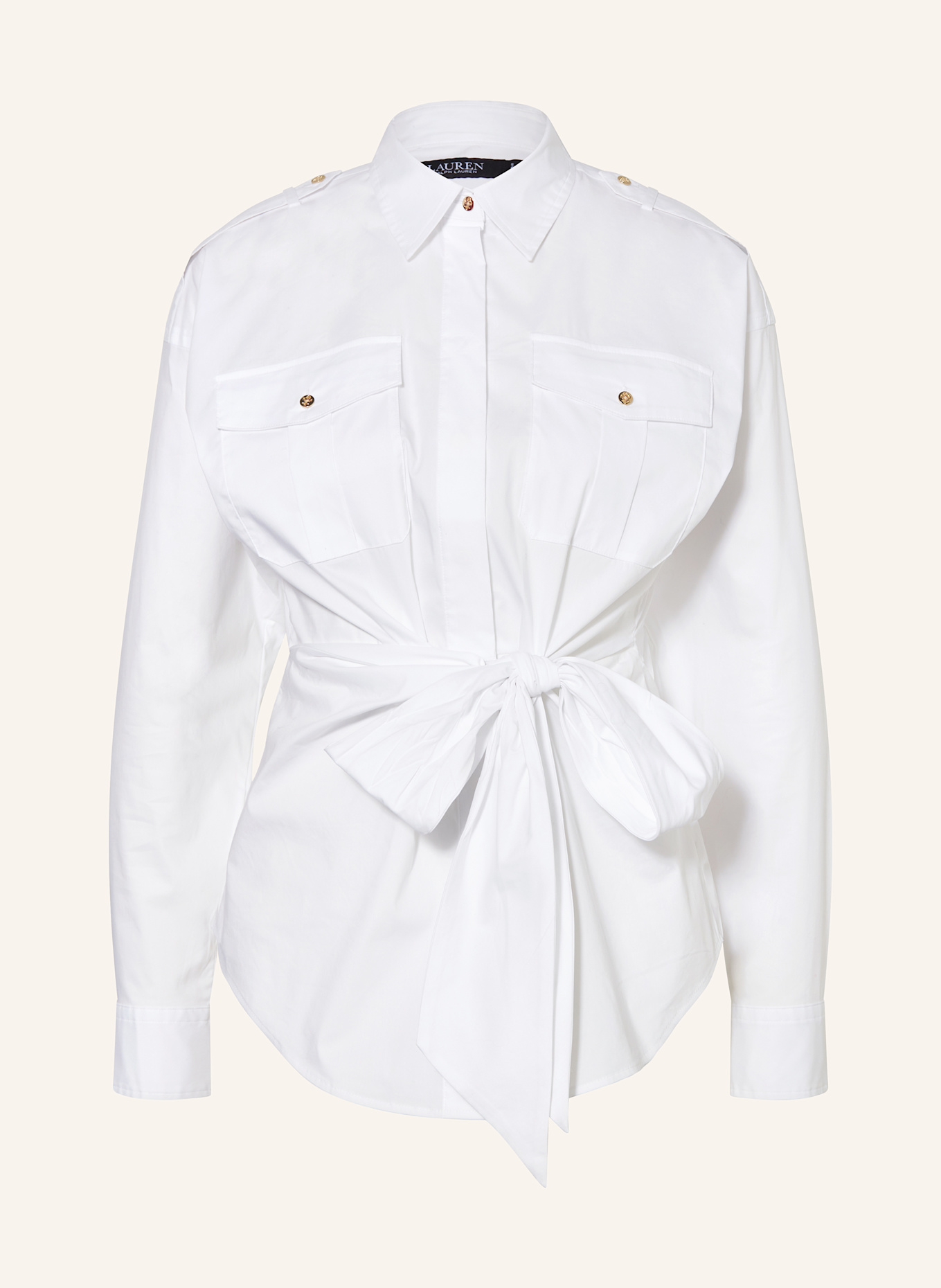 

Рубашка блузка Lauren Ralph Lauren, белый