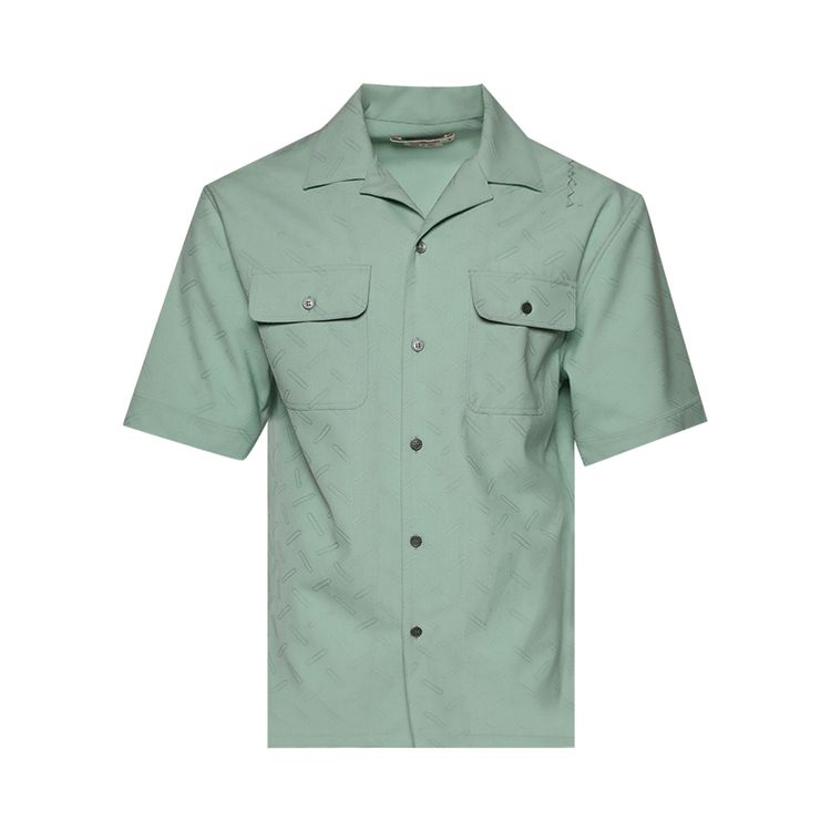 

Рубашка Marni Short-Sleeve Shirt 'Linden', зеленый
