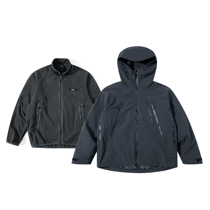 

NOTHOMME BLUE Ветровка LANQI, Dark Gray (Fleece Liner+Shell Clothing Sets)