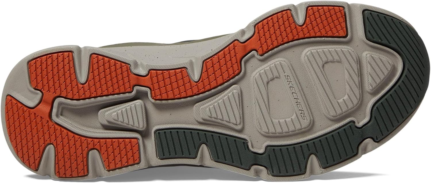 Мужские кроссовки Skechers D'lux Walker 2.0 Grailo водонепроницаемые, оливковый — фото 4