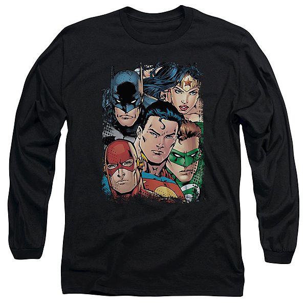 

Футболка с длинным рукавом Justice League of America Up Close and Personal Licensed Character