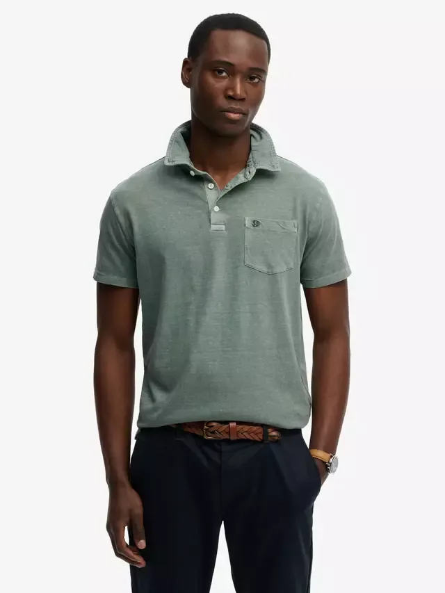 Классическая рубашка поло Superdry, Olive Branch Green