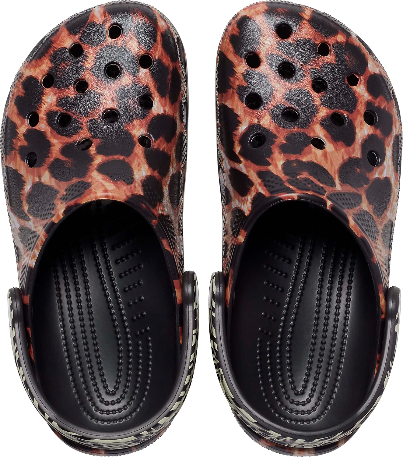 Унисекс сабо Crocs Classic с животным принтом, черный — фото 4