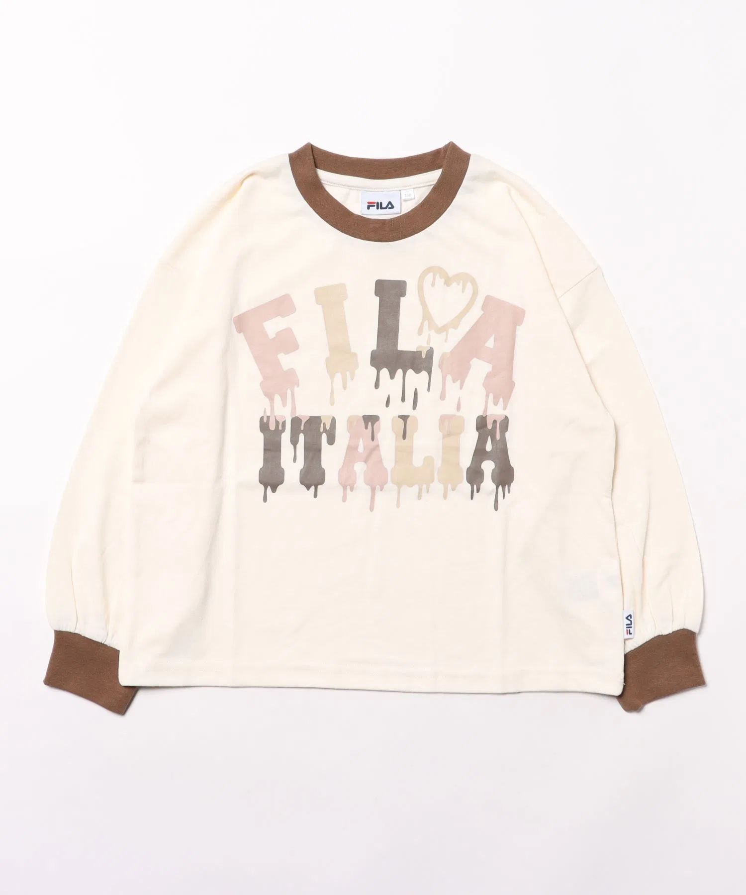 Детская футболка FILA с графическим логотипом, белая