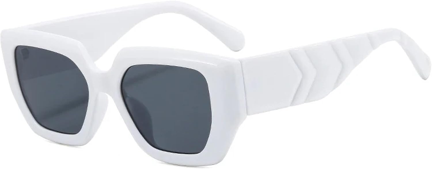 

Солнцезащитные очки с защитой от УФ-излучения UV400 | «Кошачий глаз» для женщин, разноцветный градиент, для занятий спортом на открытом воздухе и вождения DSVIGF, White Gray