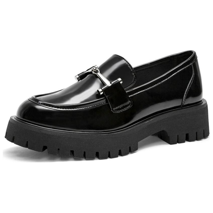 Лоферы женские черные/коричневые TOOMANYSHOES — фото 2
