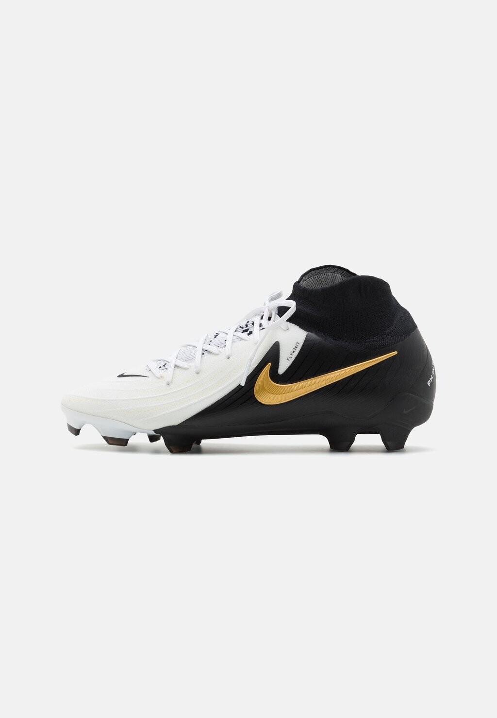 

футбольные бутсы с шипами Phantom Luna Ii Pro Fg Nike, цвет white/black/metallic gold coin