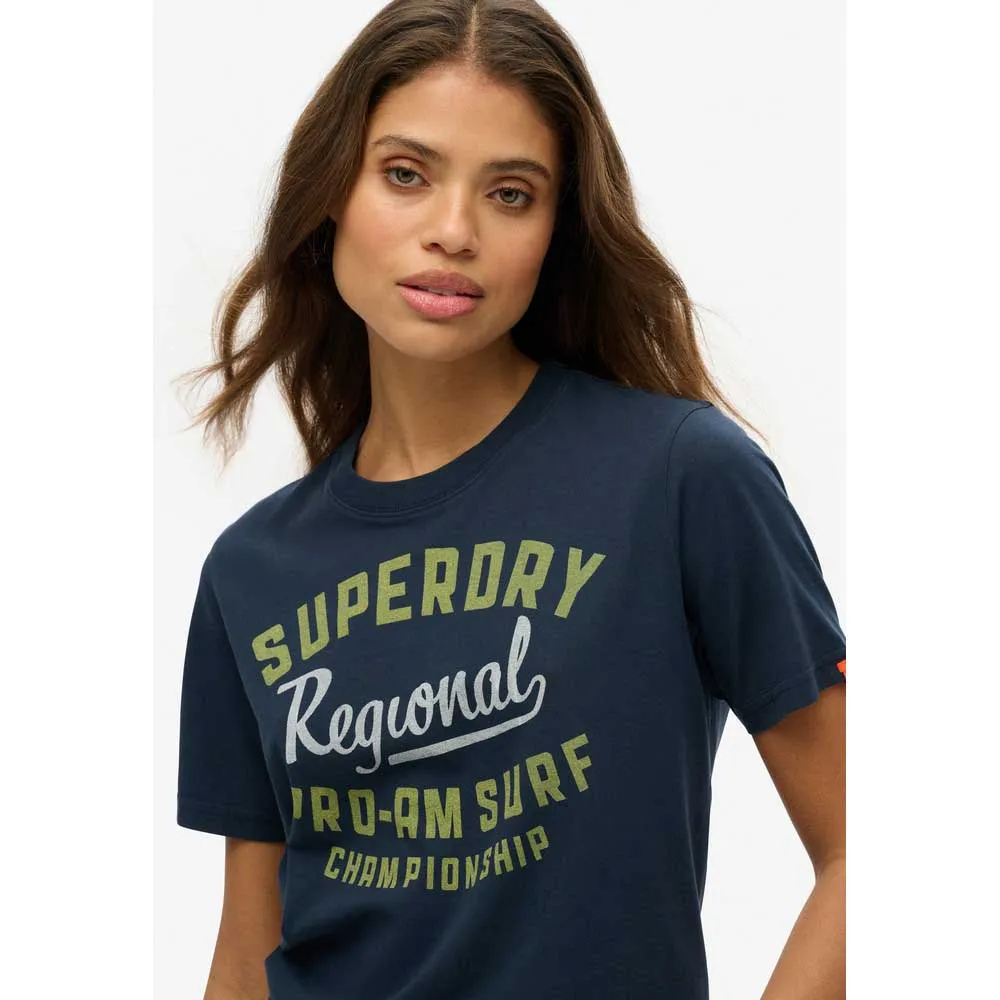 Футболка с коротким рукавом Superdry Lo-Fi Outdoor Relaxed, синий — фото 3