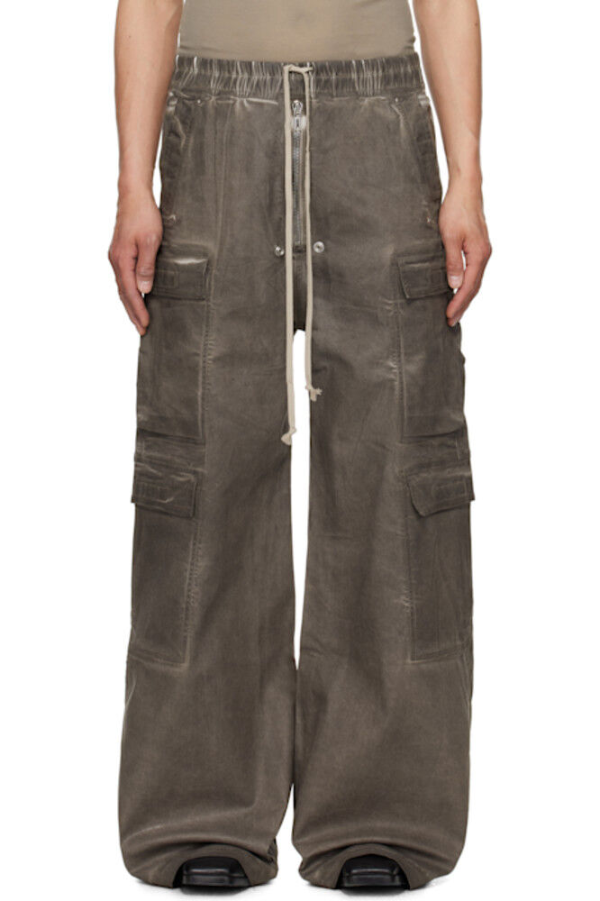 

Серые брюки Hollywood Double Cargo Jumbo Belas Denim Rick Owens DRKSHDW