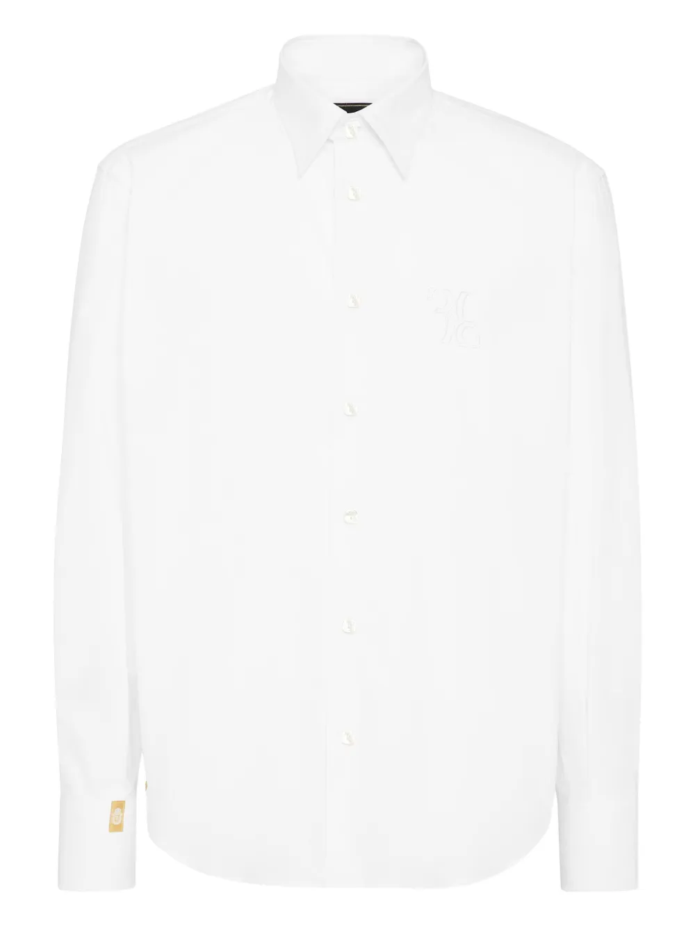 

Вышитая хлопковая рубашка Billionaire, белый