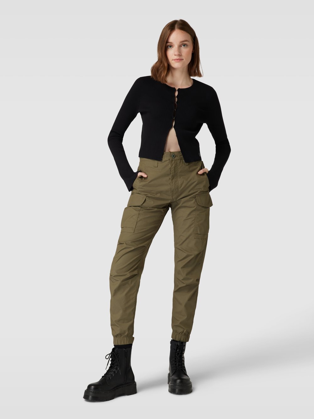 

Вязаный кардиган с застежкой на крючки Calvin Klein Jeans, черный
