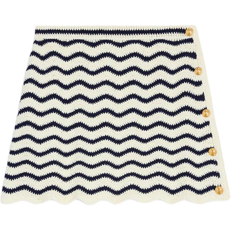 

Короткая юбка миди с завышенной талией CELINE, Light Umber