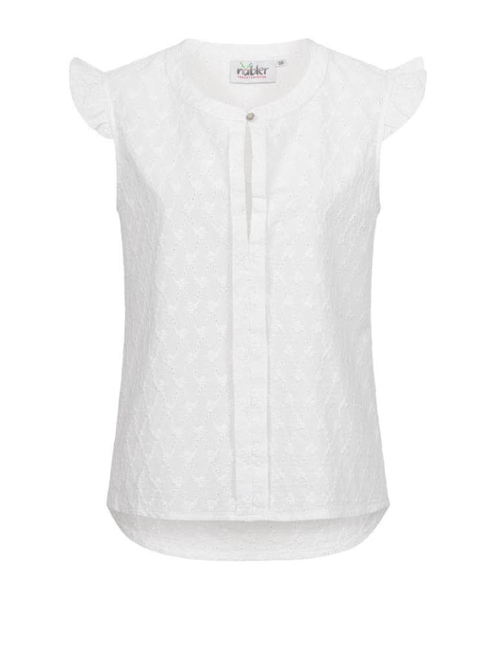 

Традиционная блузка Салли с короткими рукавами белого цвета Nübler