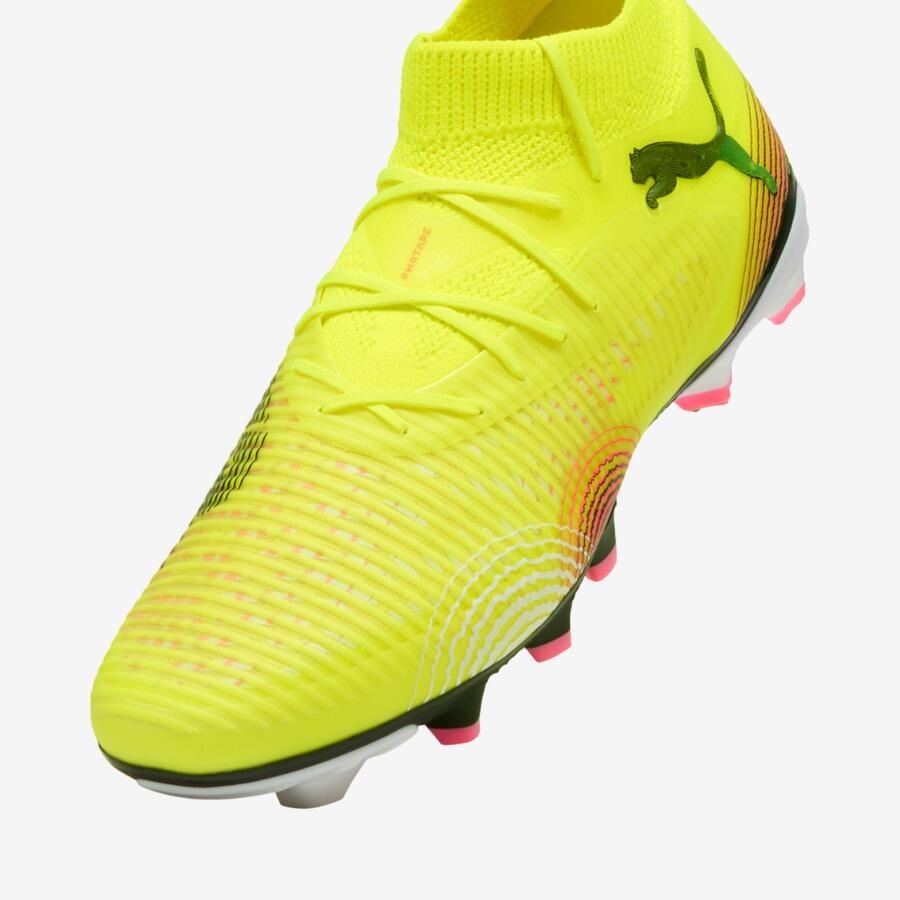 PUMA Футбольные бутсы женские/мужские FG/AG - Future 8 Pro желтые — фото 3