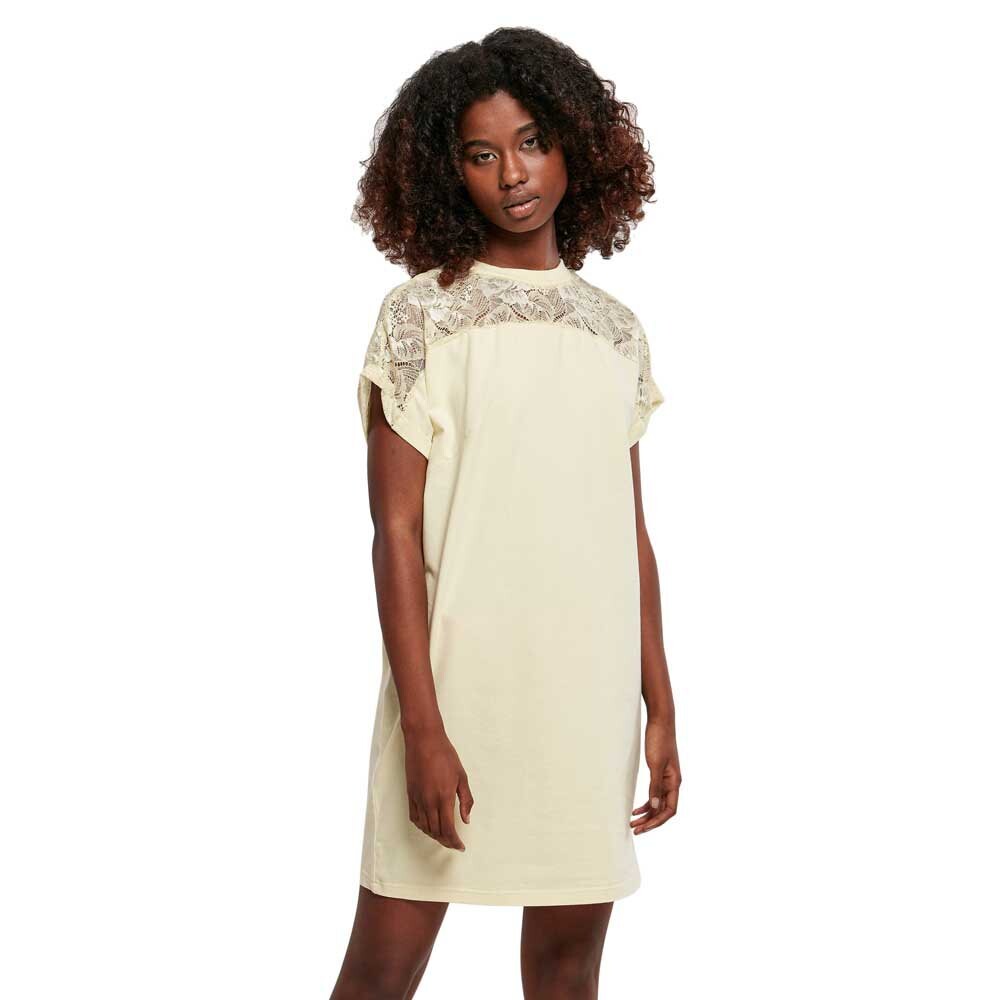

Короткое платье Urban Classics Lace, бежевый