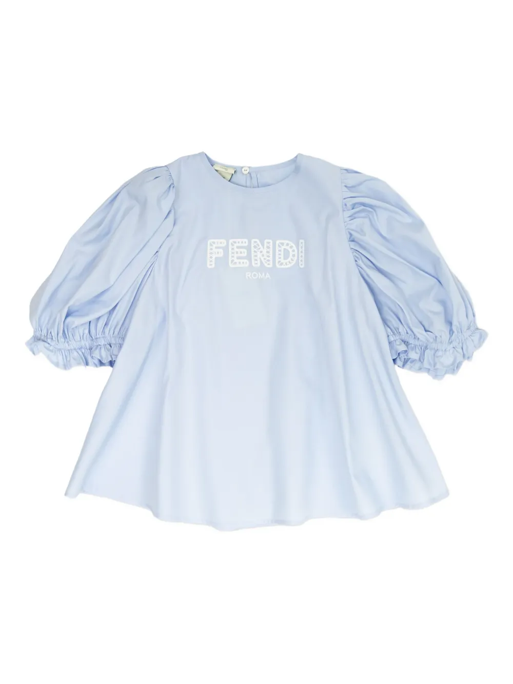 

Топ с объемными рукавами и логотипом FENDI KIDS, синий