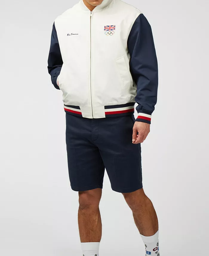 

Мужская бомбер Team GB Ben Sherman, слоновая кость/кремовый