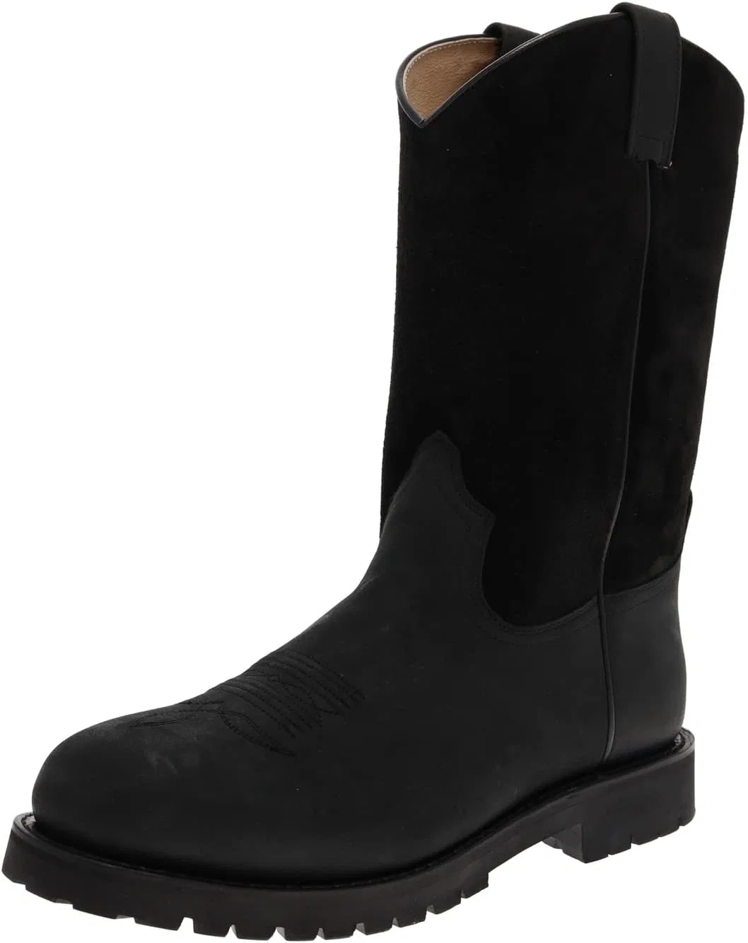 FB Fashion Boots Мужские ковбойские ботинки SPURS Черные кожаные ботинки Ботинки для верховой езды в стиле вестерн
