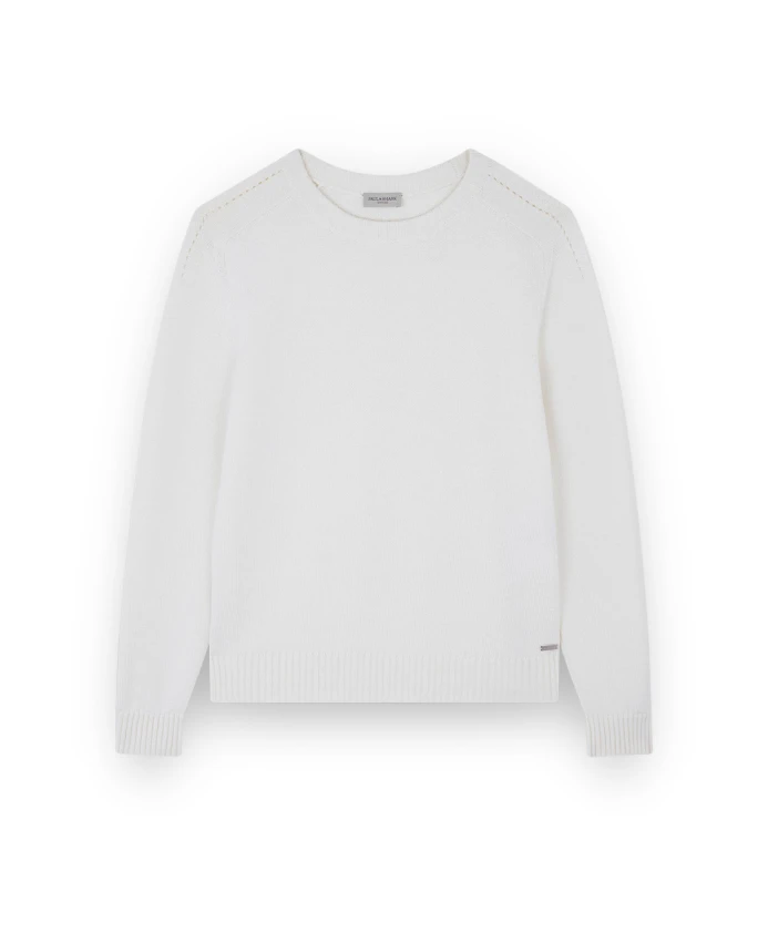 

Шерстяной свитер с круглым вырезом из коллекции Riviera Paul & Shark, белый