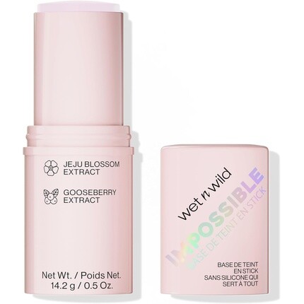 Матирующий праймер Wet n Wild Impossible Primer Stick с осветляющим экстрактом крыжовника и цветов Чеджу, 1 стик Wet 'N' Wild — фото 2