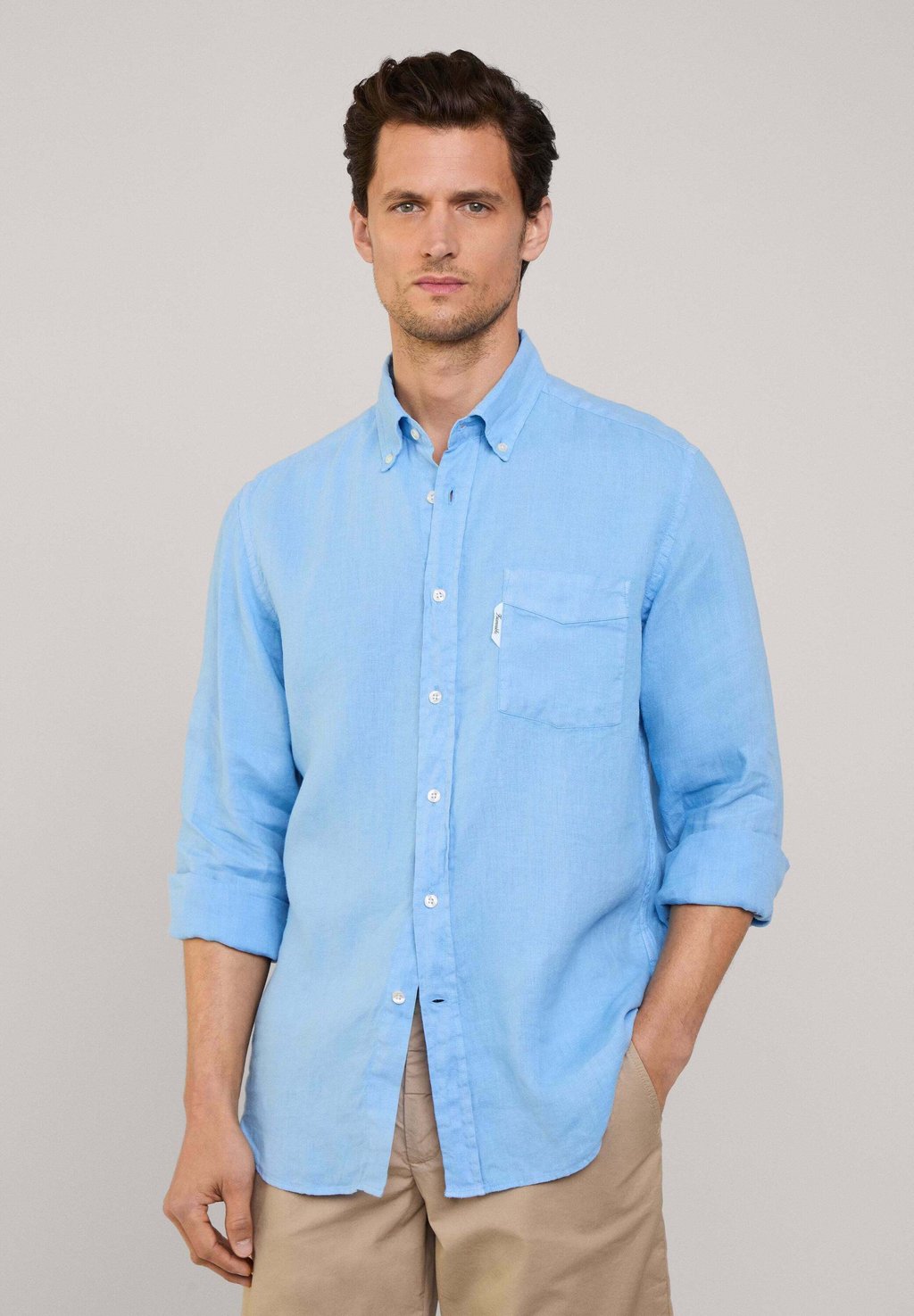 

Рубашка REGULAR FIT LINEN Façonnable, светло-голубой