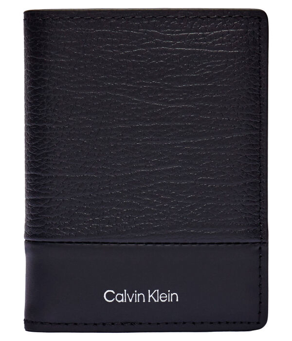 

Кожаный кошелек Calvin Klein, черный