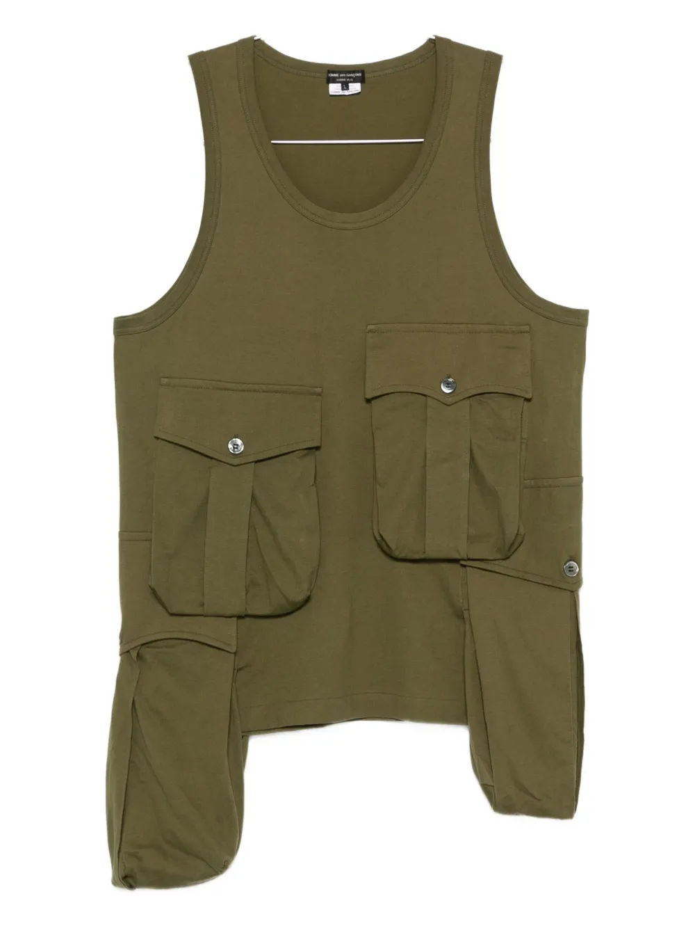 

Жилет без рукавов с множеством карманов Comme des Garçons Homme Plus, зеленый
